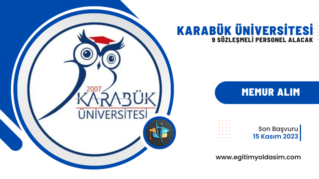 Karabük Üniversitesi 9 sözleşmeli personel 