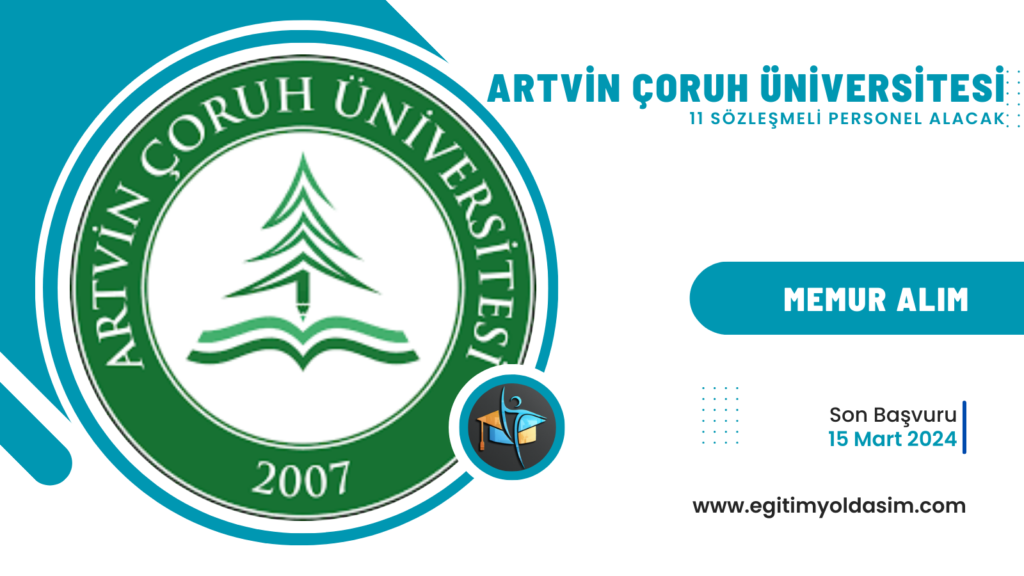 Artvin Çoruh Üniversitesi 11 sözleşmeli