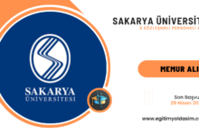 Sakarya Üniversitesi 3 sözleşmeli