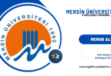 Mersin Üniversitesi 6 sözleşmeli personel